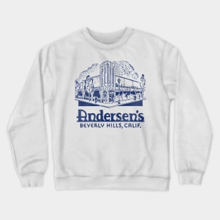 Retro Defunct Andersen's Restaurant Beverly Hills Crewneck Sweatshirt